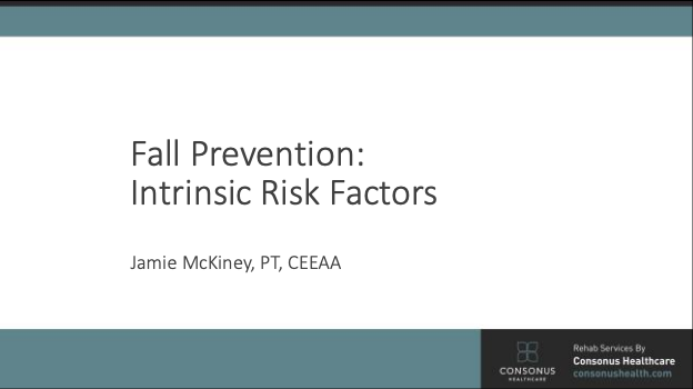 Fall Prevention: Intrinsic Risk Factors