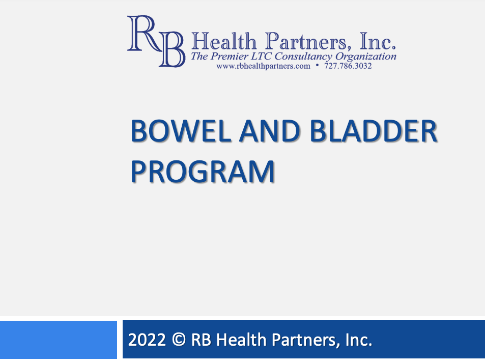Bowel and Bladder Program: Incontinence and Falls